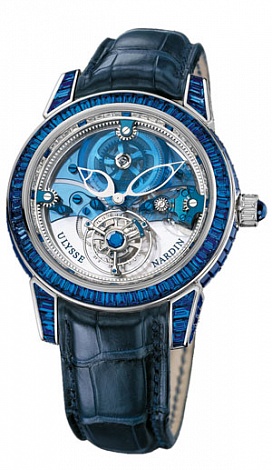 Review Ulysse Nardin Royal Blue Tourbillon 43 799-98BAG Complications Replica watch